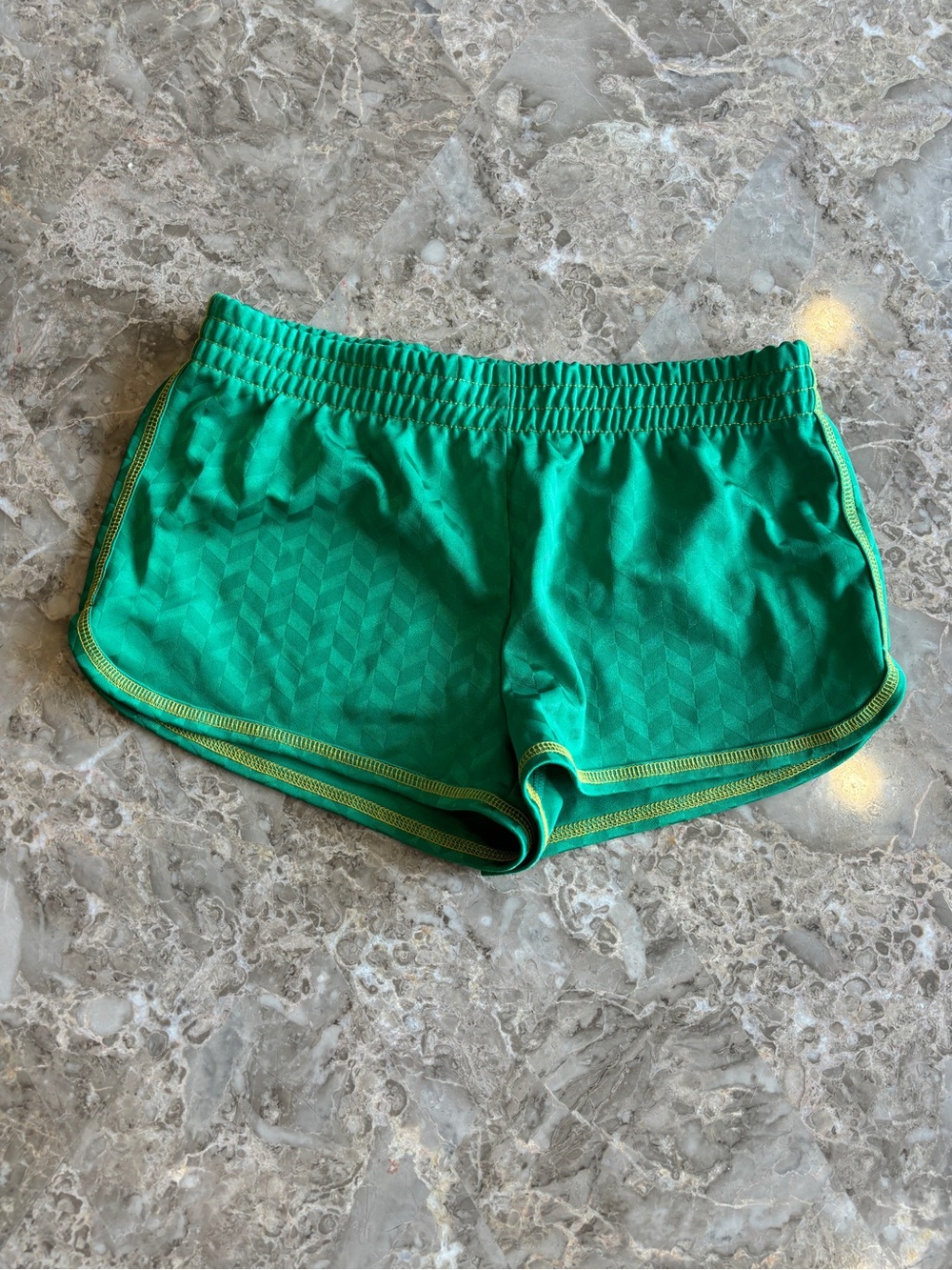 Vintage Derek Heart Green Y2K Athletic Running Shorts US M